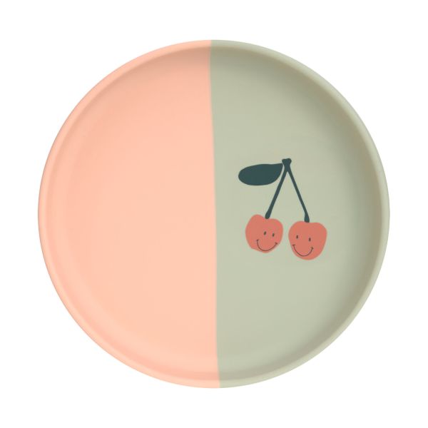 Siliconen Bord - Happy Fruits Cherry, Lässig