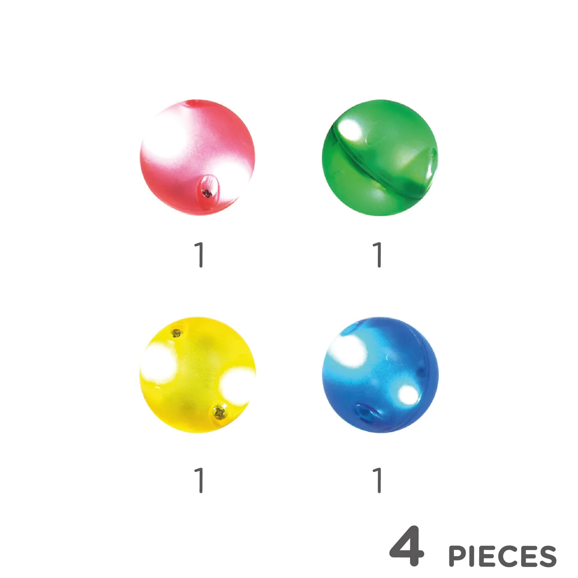 balls pack dazzling lights ( 4 stuks), Cleverclixx