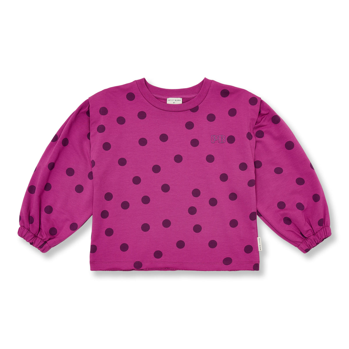 Carly Sweater Dots | Deep Orchid, Petit Blush