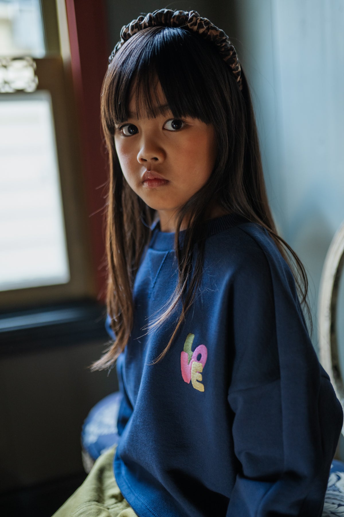 Coco Sweater | Dark Blue, Petit Blush