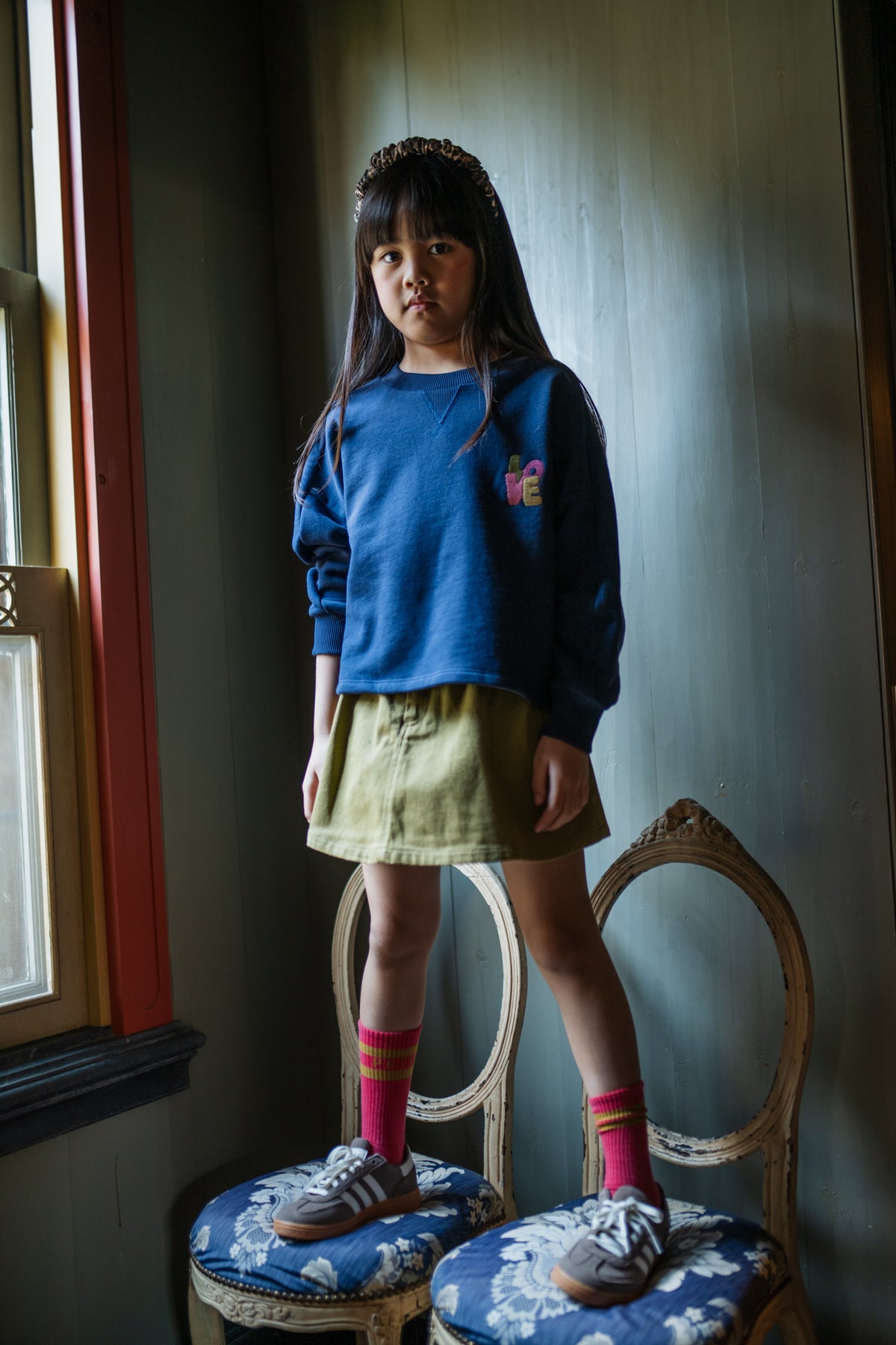 Coco Sweater | Dark Blue, Petit Blush