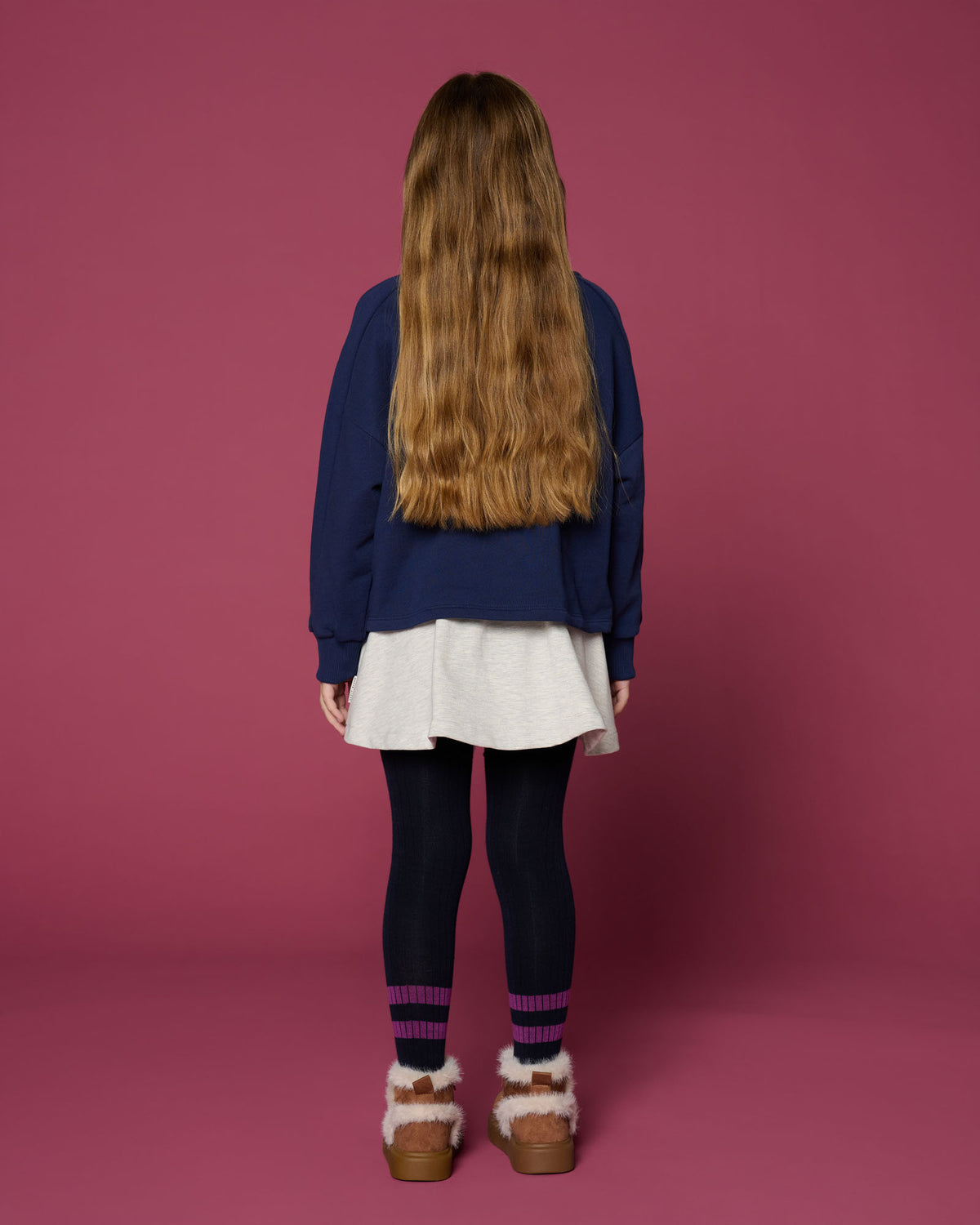Coco Sweater | Dark Blue, Petit Blush