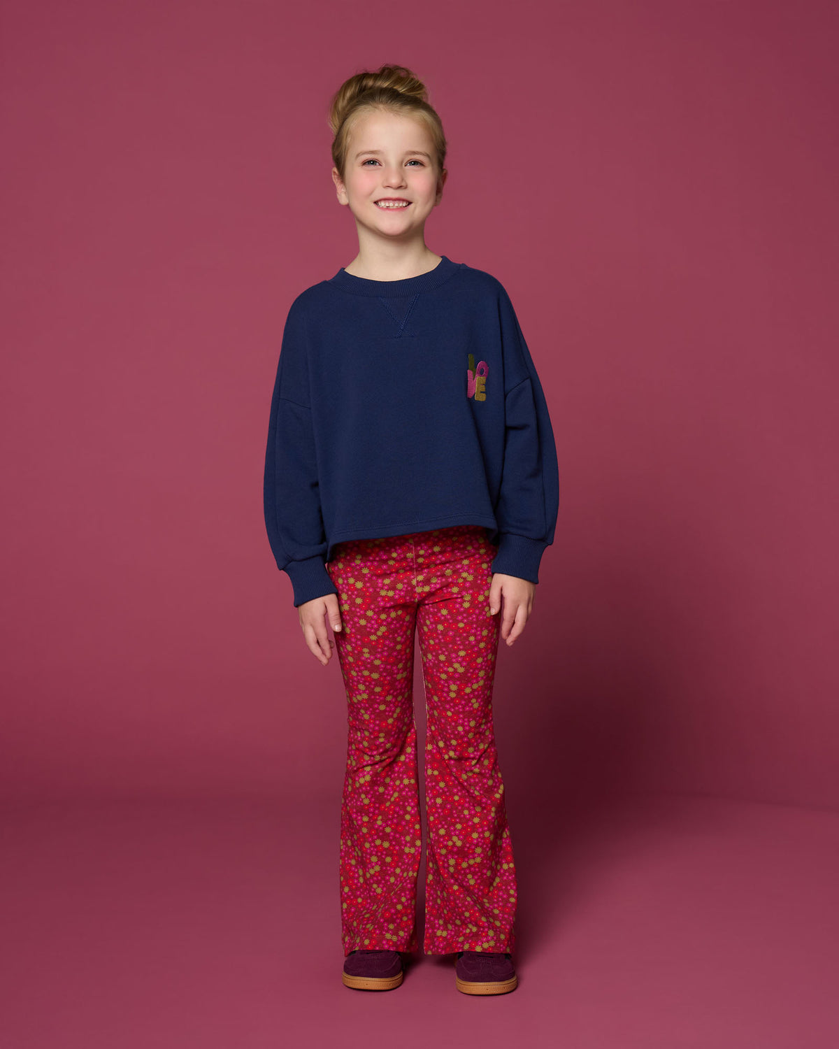 Coco Sweater | Dark Blue, Petit Blush