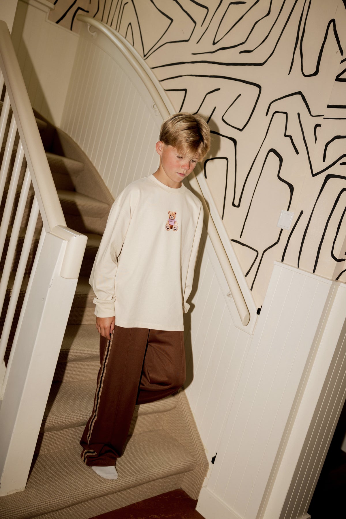 Salty Trackpants brown, Salty Stitch