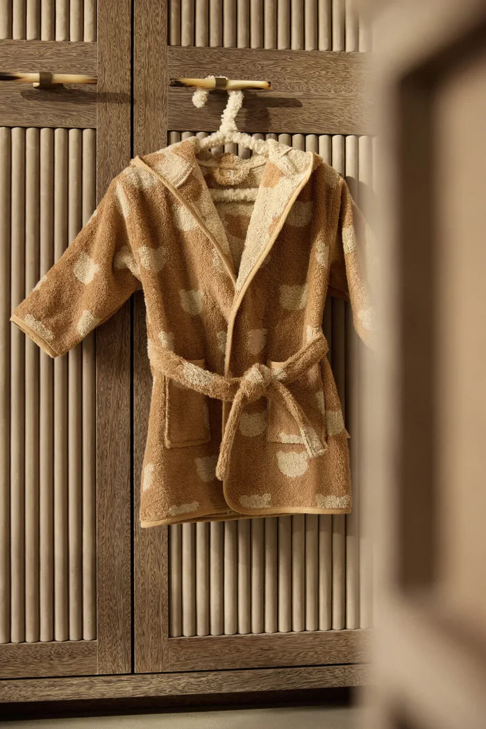 Badjas 1-2 jaar Jacquard teddy bear, Jollein