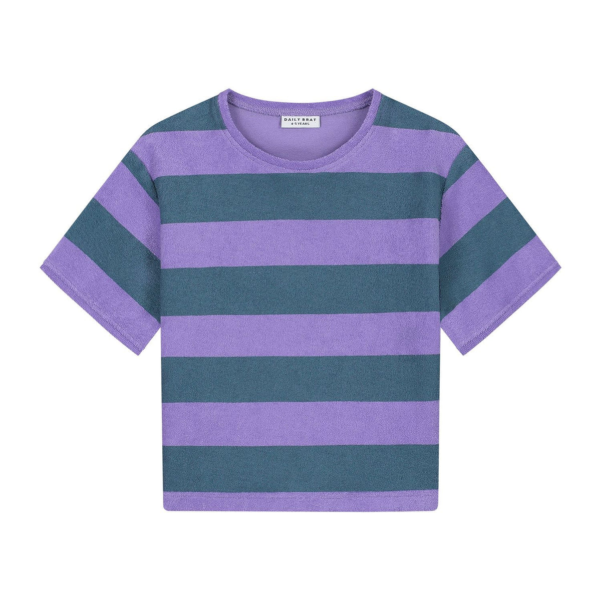 Stripes towel T-shirt teal, Daily Brat