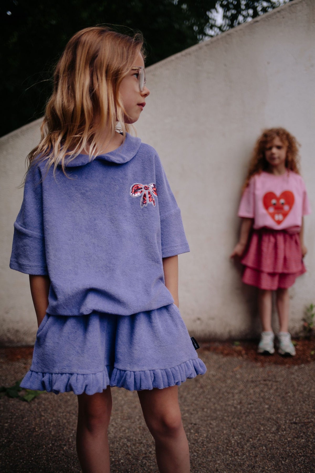 Suze bow shorts paisley Purple, Daily Brat