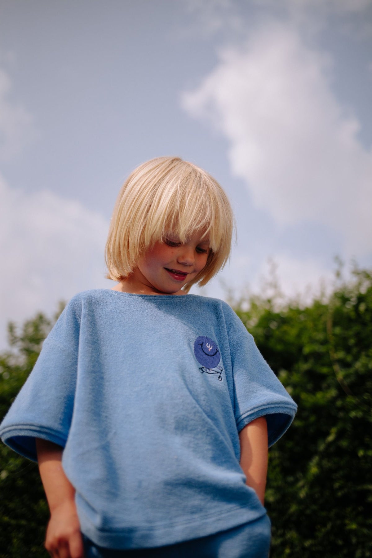 Giglin towel t-shirt Blue, Daily Brat