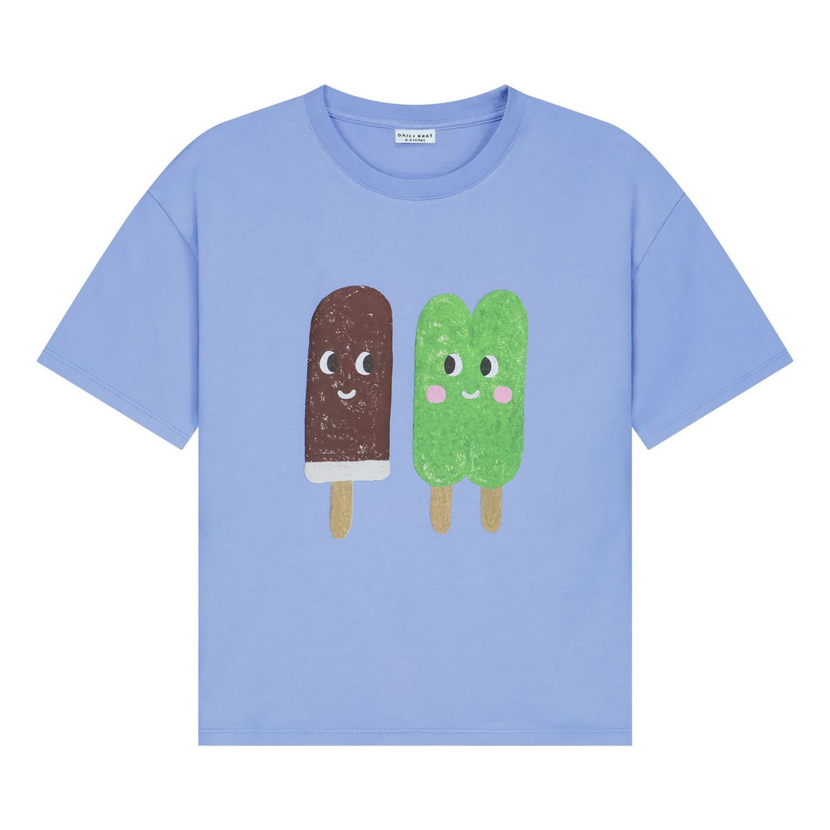 Ice cream cube t-shirt blue Daily Brat