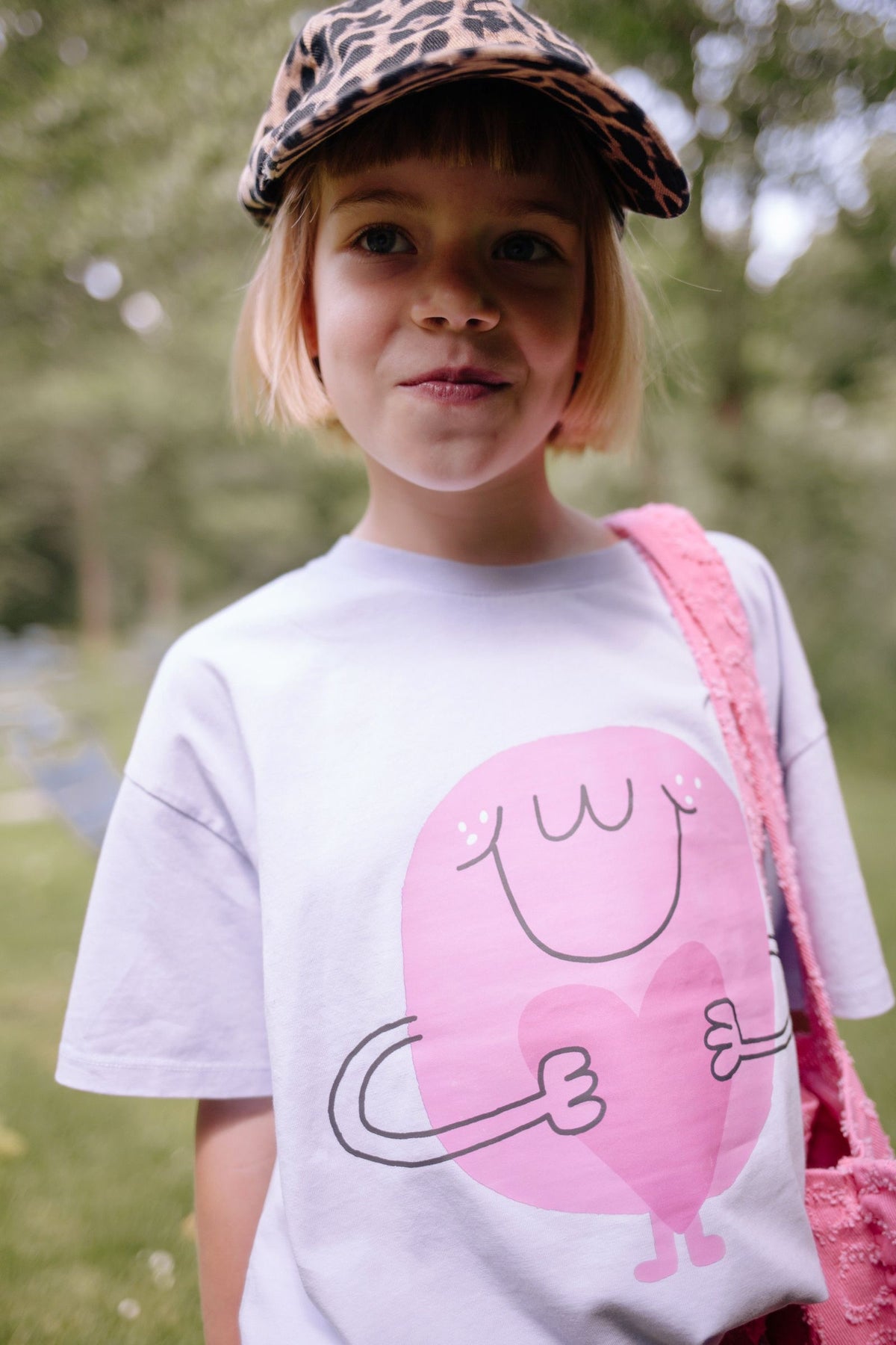 Flossy heart T-shirt Lavender, Daily Brat