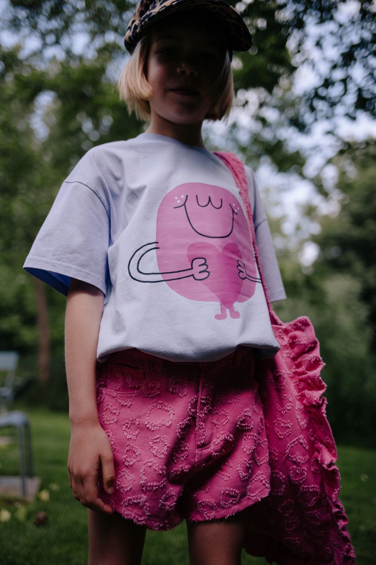 Flossy heart T-shirt Lavender, Daily Brat