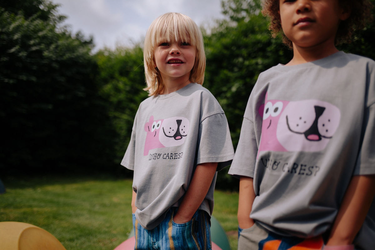 WHO CARES T-SHIRT ULTIMATE GRAY, Daily Brat