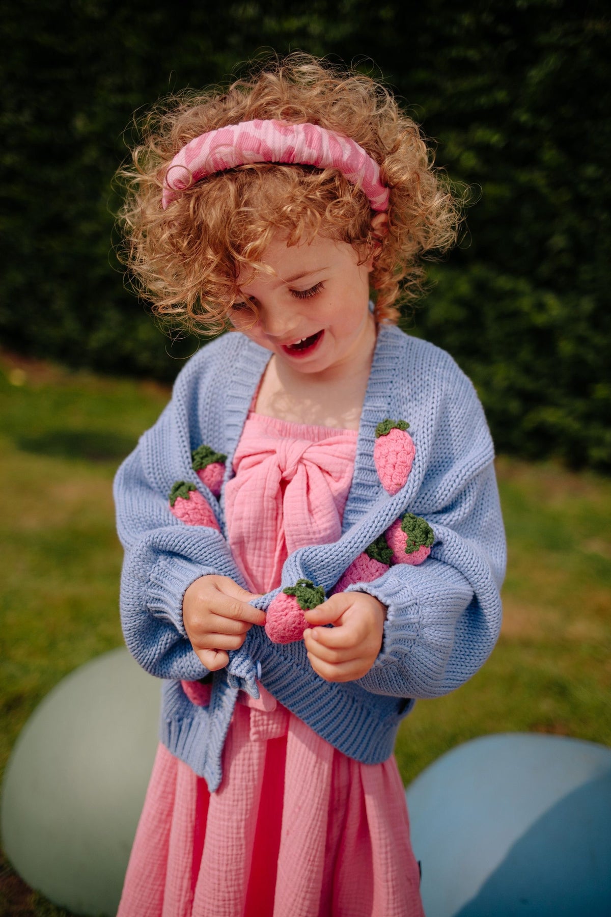 Pink berry knitted cardigan, Daily Brat