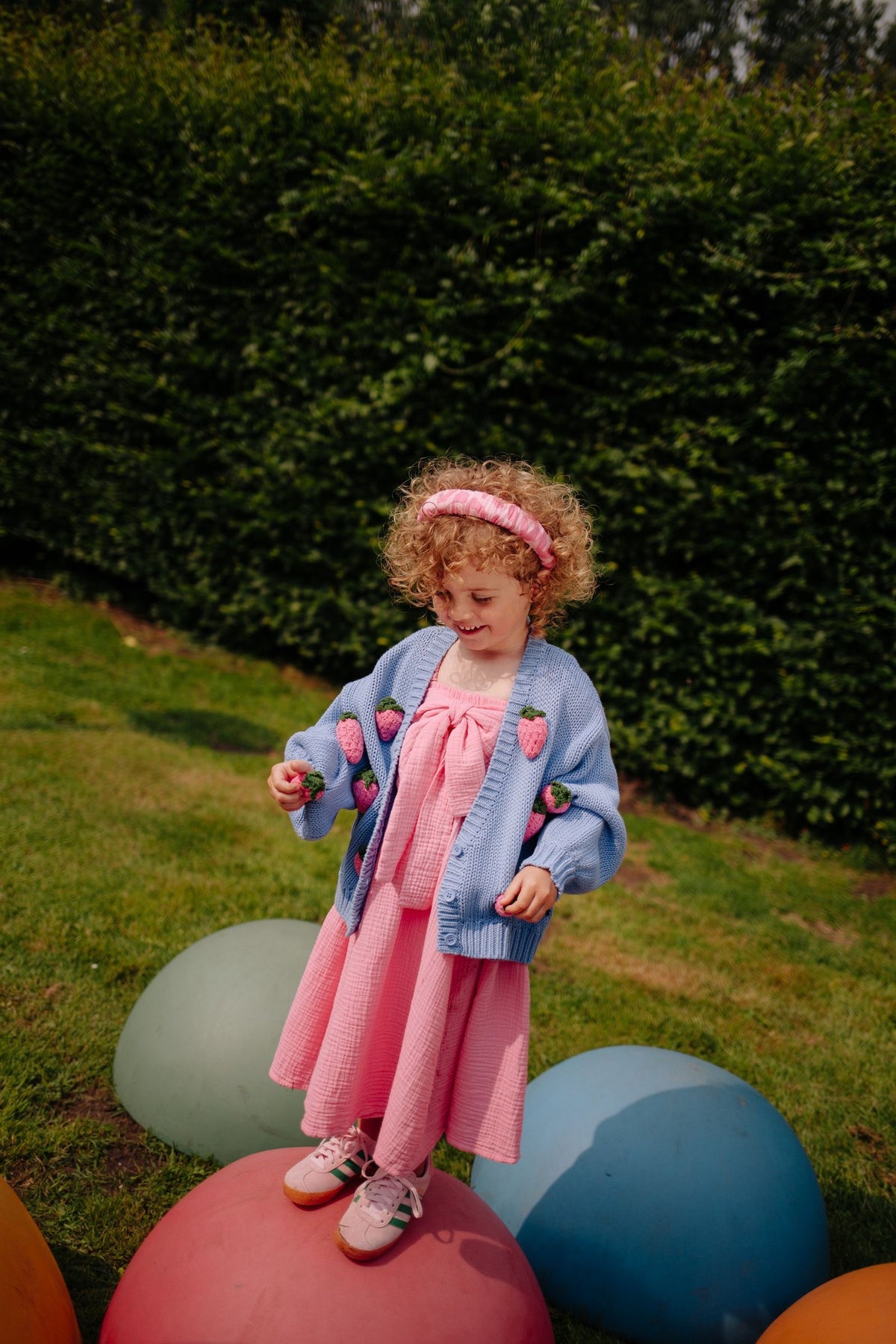 Pink berry knitted cardigan, Daily Brat