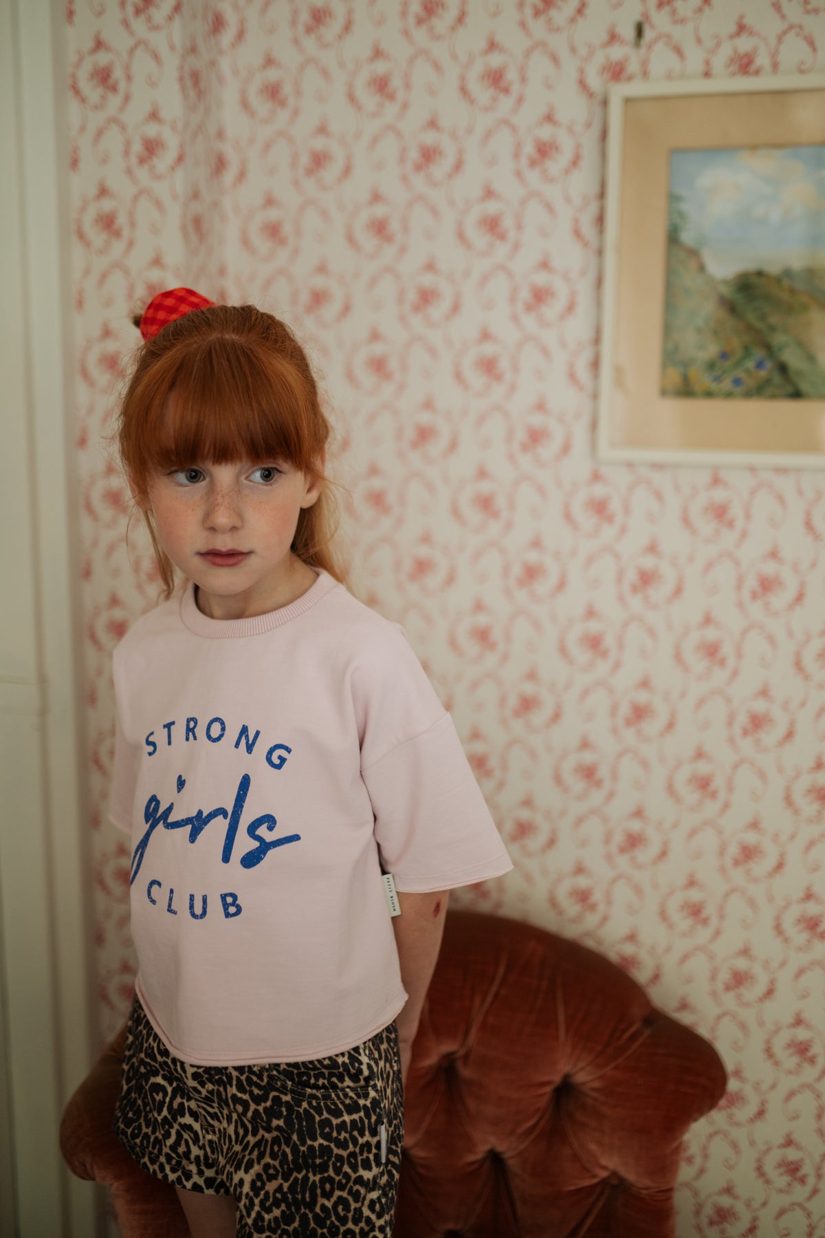 T-Shirt Strong Girls Pale Lilac, Petit Blush