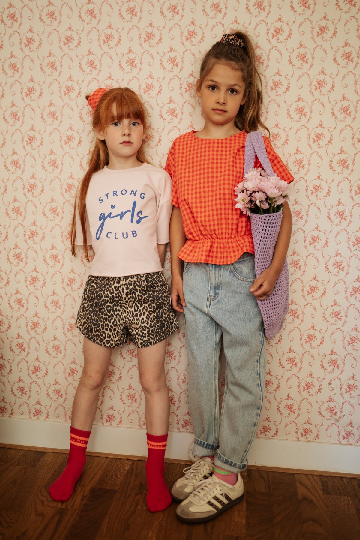 T-Shirt Strong Girls Pale Lilac, Petit Blush