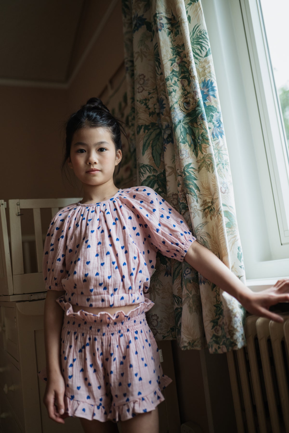 Adele Blouse Candy Hearts, Petit Blush