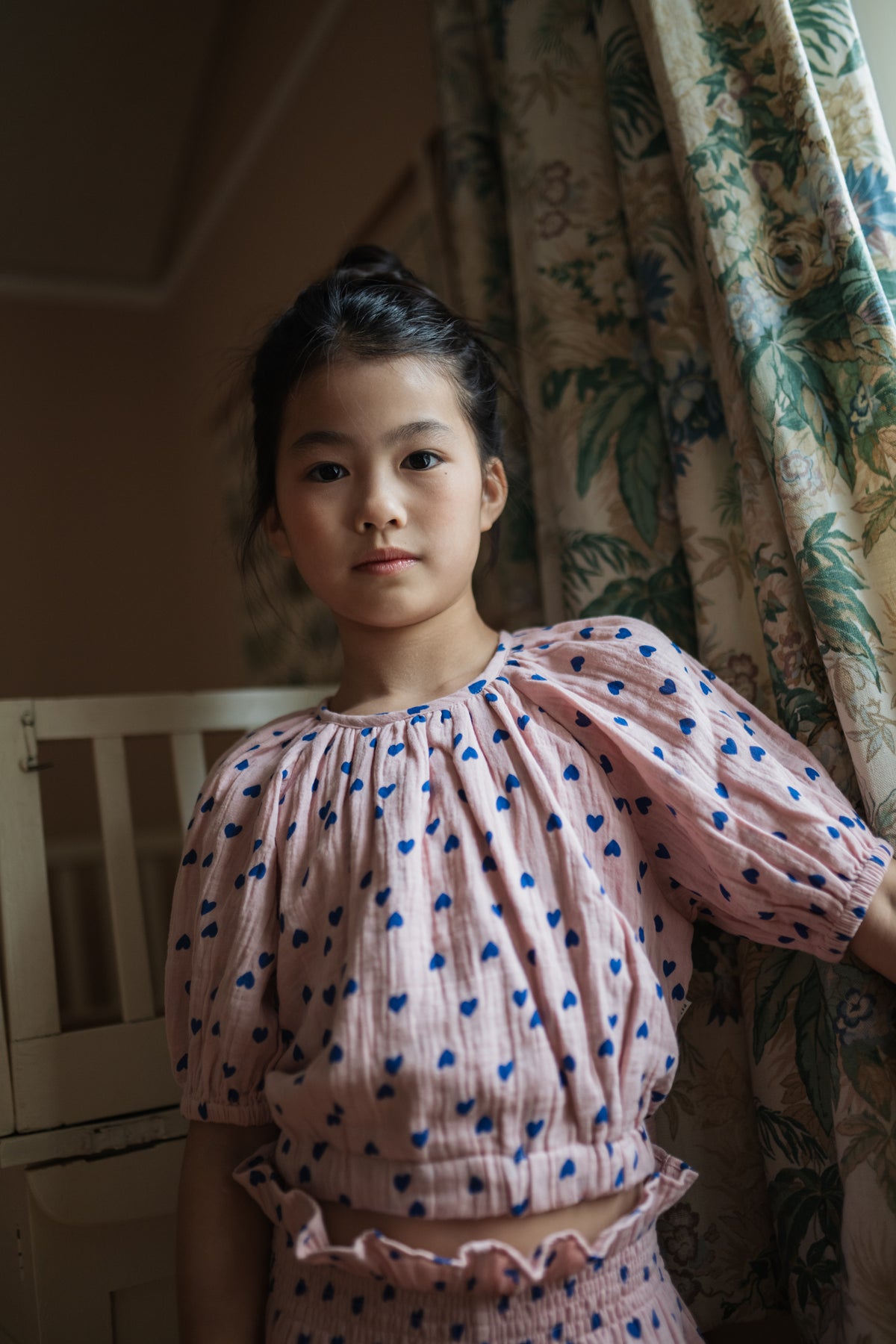 Adele Blouse Candy Hearts, Petit Blush