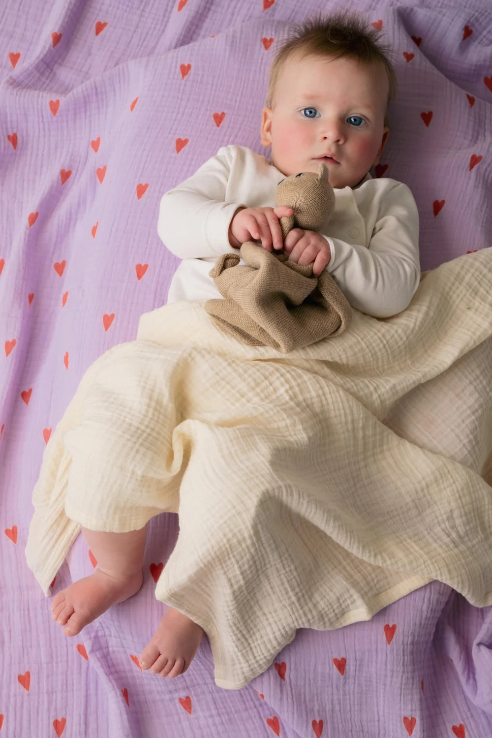 Swaddle Print Medium purple, Studio Noos