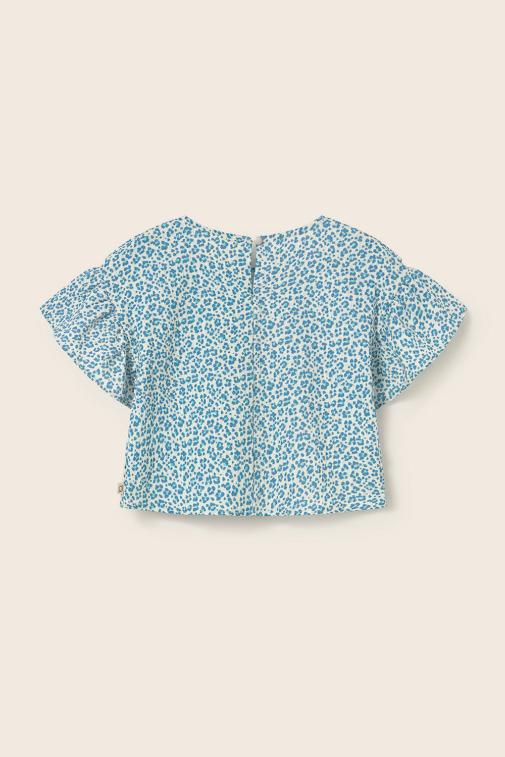 Blouse Duna blue animal print, My Little Cozmo
