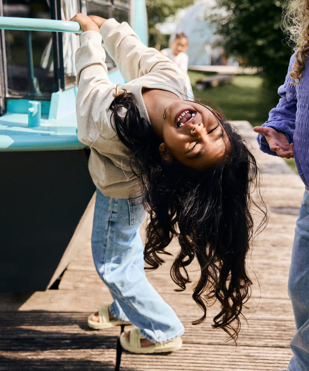 Denim wide fit studs blue, Daily Seven