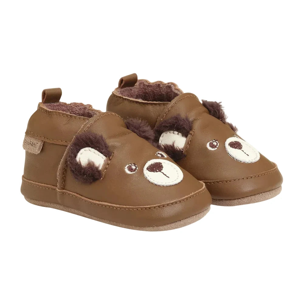 Slofjes beer toasted coconut leder, Enfant