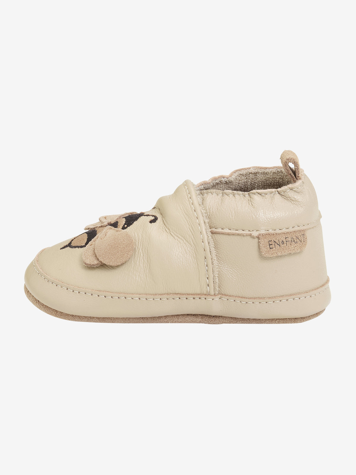 Slofjes Bij white pepper leder, Enfant
