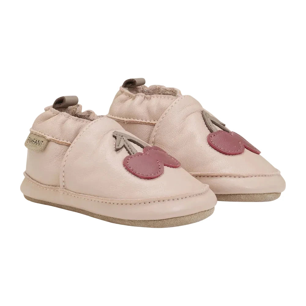 Slofjes Kerjes Rose Dust leder, Enfant