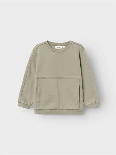 Folo Loose sweater Moss grey, Lil Atelier