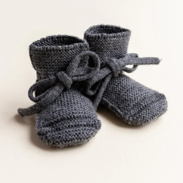 Booties charcoal, Hvid