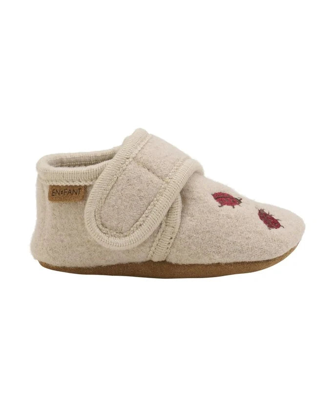 Wool slippers lieveheersbeestje moonlight Enfant