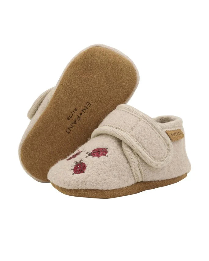 Wool slippers lieveheersbeestje moonlight Enfant