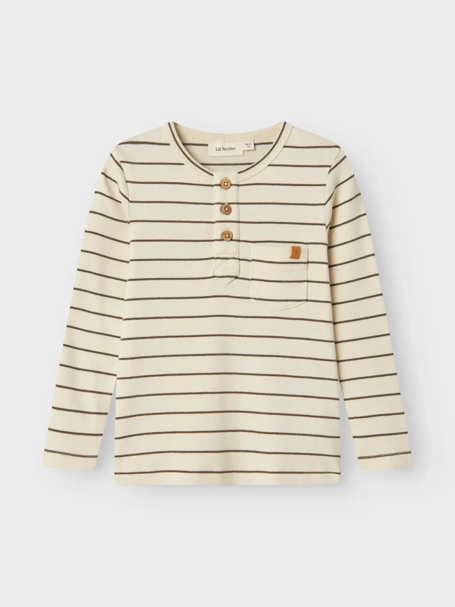 Geo LIM LS Slim Top Turtledove, Lil Atelier