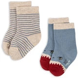 2 pack shark rib socks, konges sjold