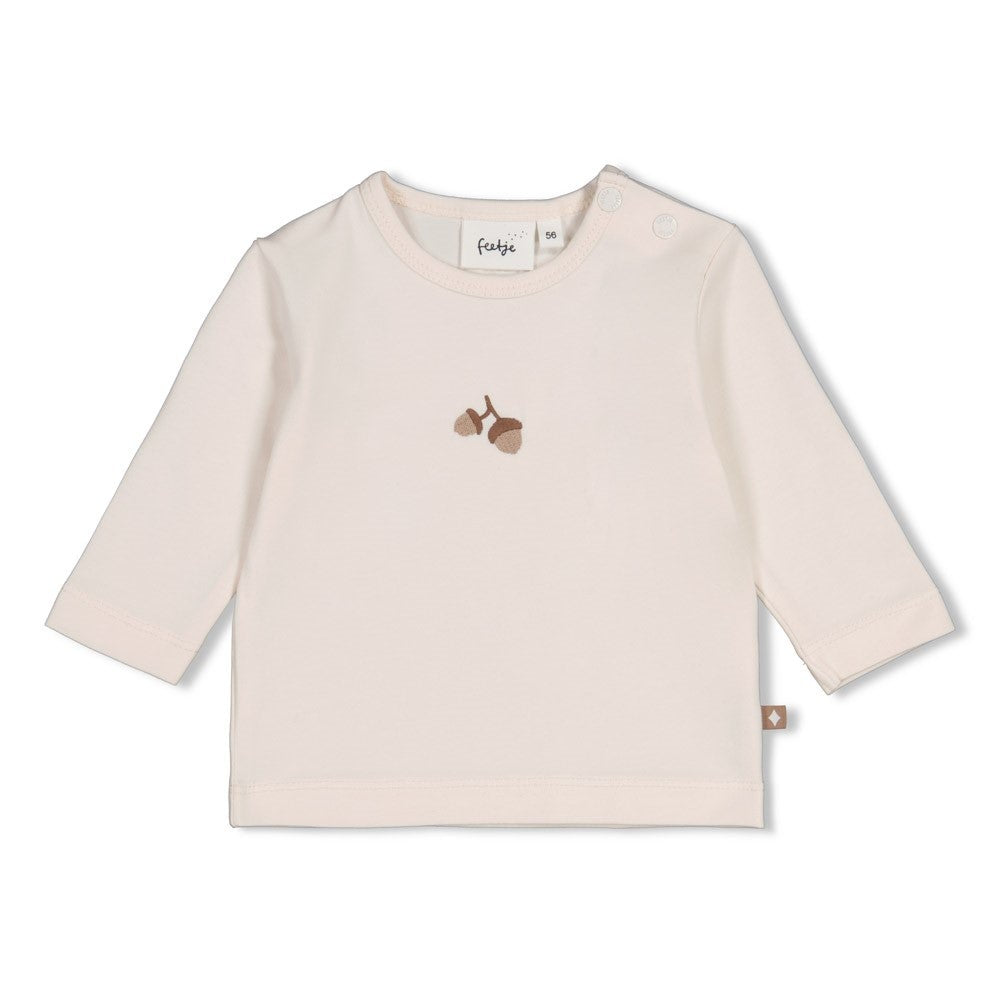 Longsleeve cream eikels, feetje