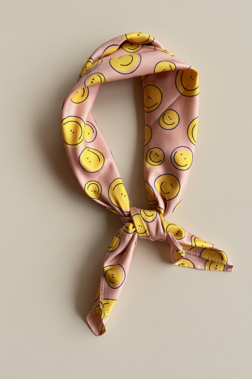 Sjaaltje Smiley roze