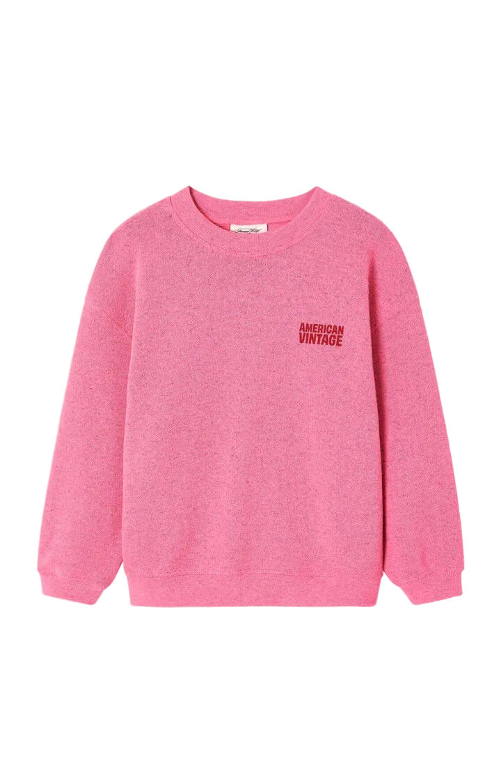 Evona kids sweat t shirt, framboisine, American vintage