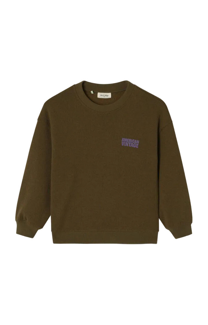 Sweater Evona Overdyed Wood, American Vintage
