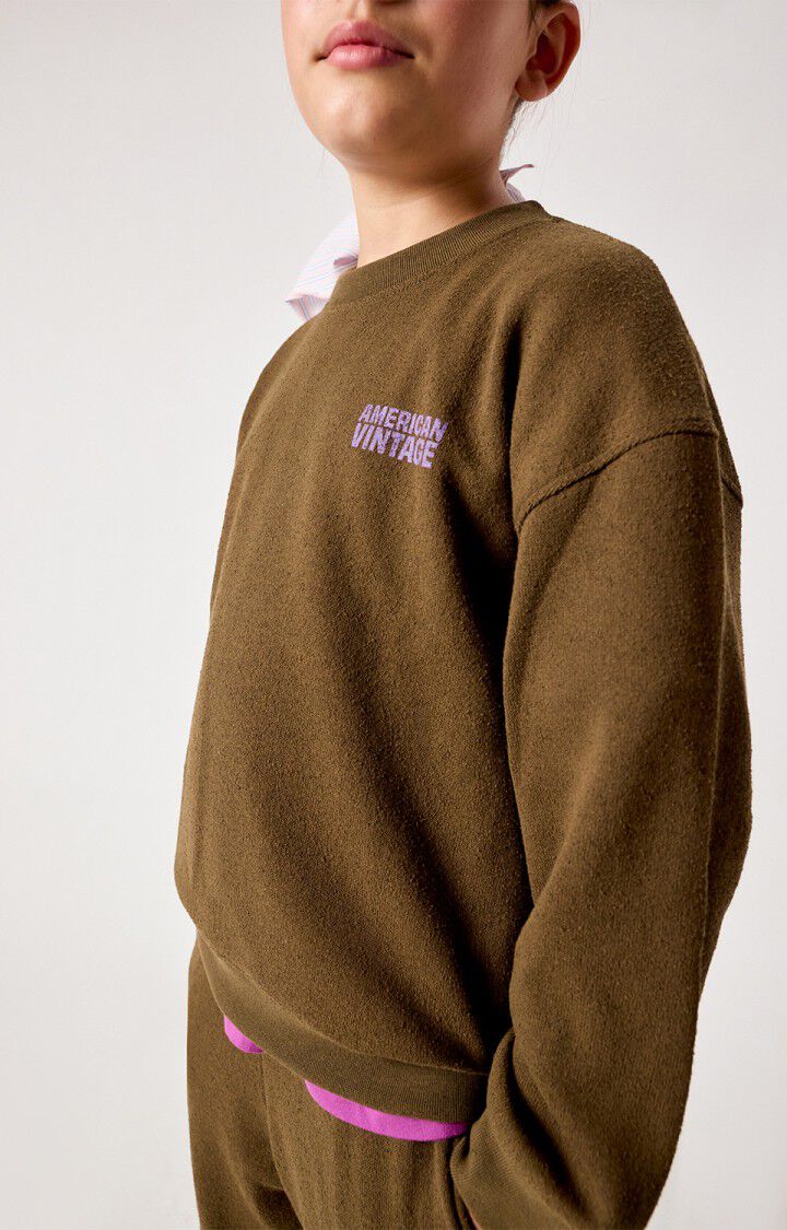 Sweater Evona Overdyed Wood, American Vintage