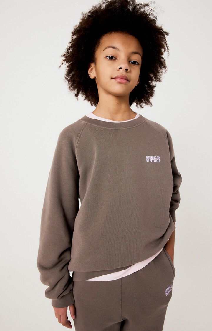 Kids sweatshirt Izubird cendre Vintage, American Vintage