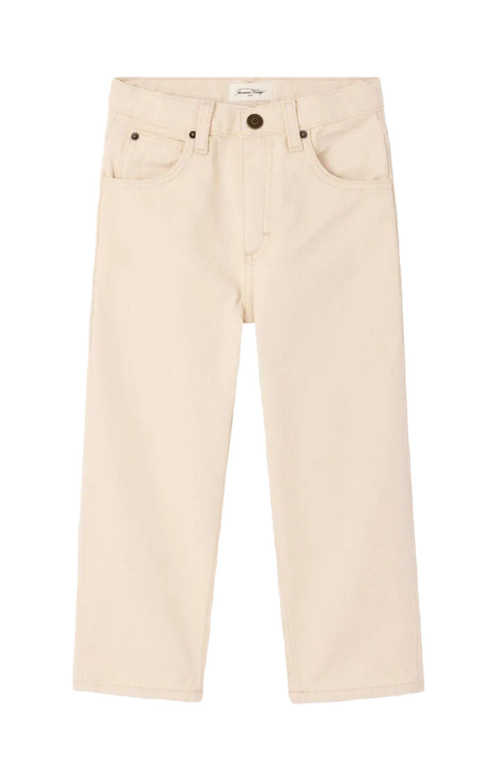 Straight Jeans  Snopdog 5 poches en Ecru, American vintage