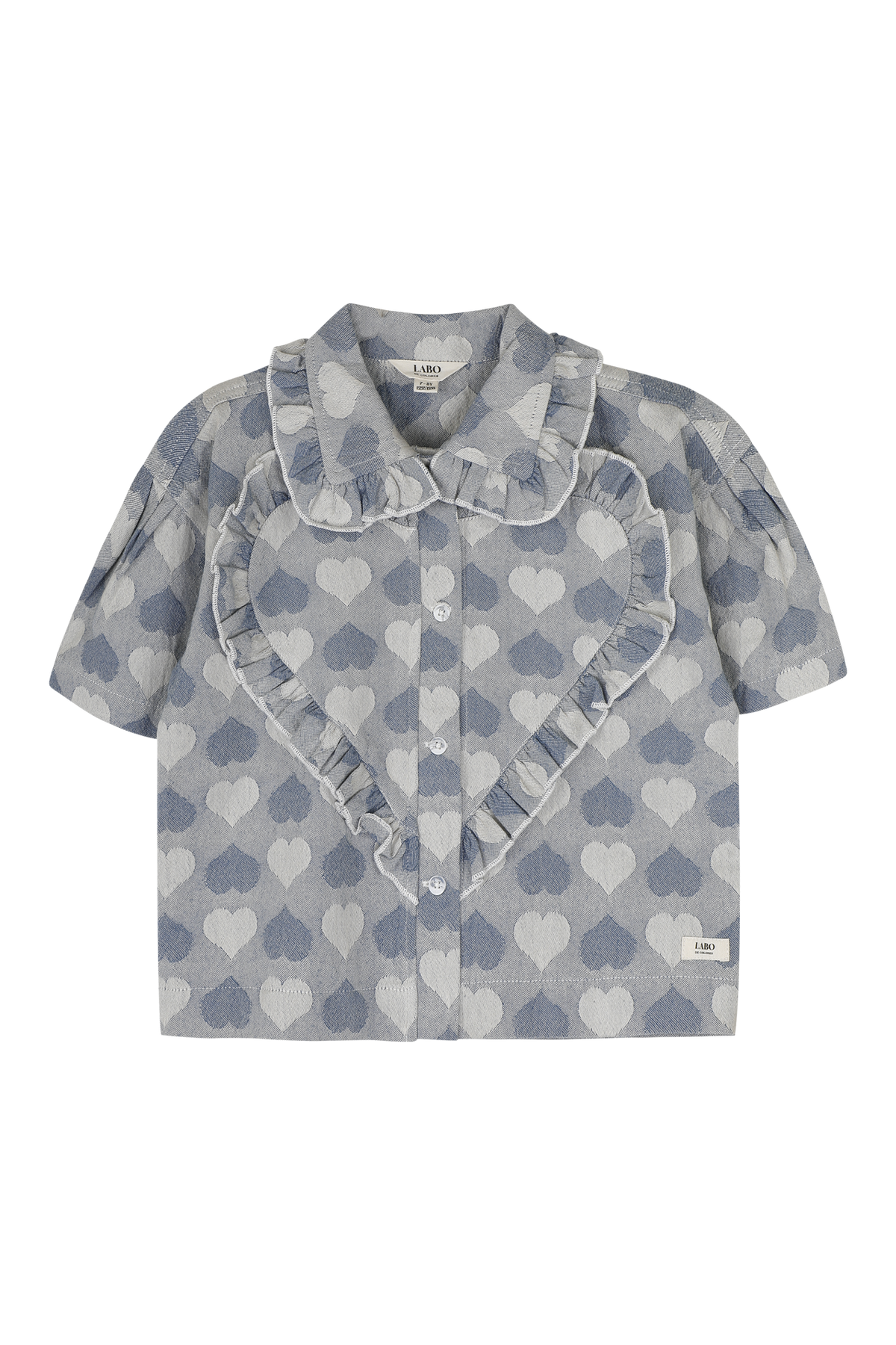 Laila Blouse Blue denim light, Labo de colores