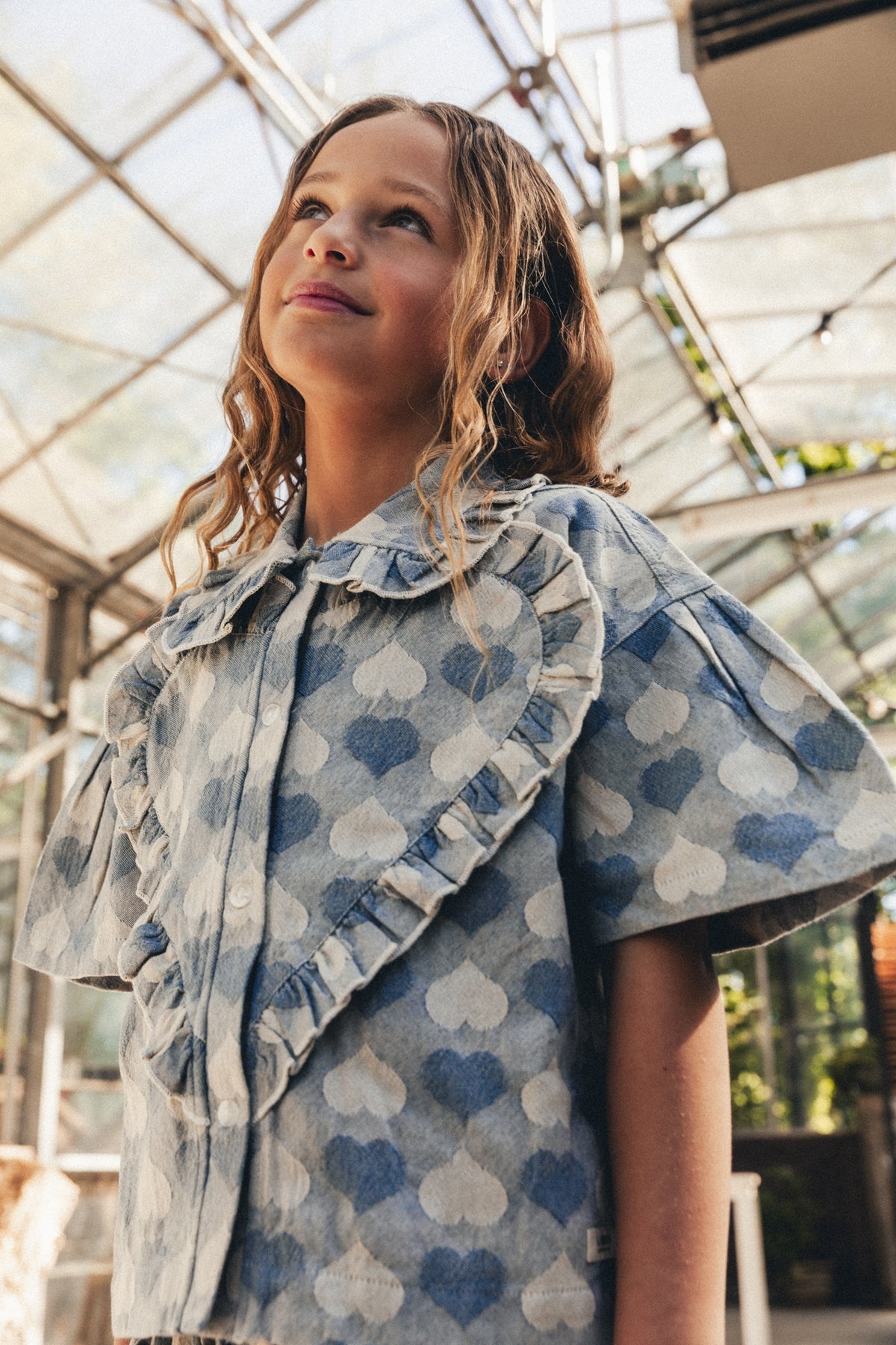 Laila Blouse Blue denim light, Labo de colores