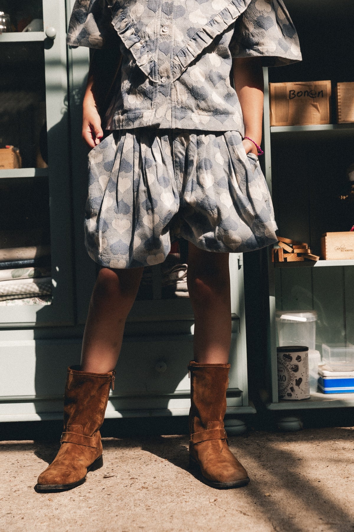 Lois skirt Blue denim light, Labo de colores