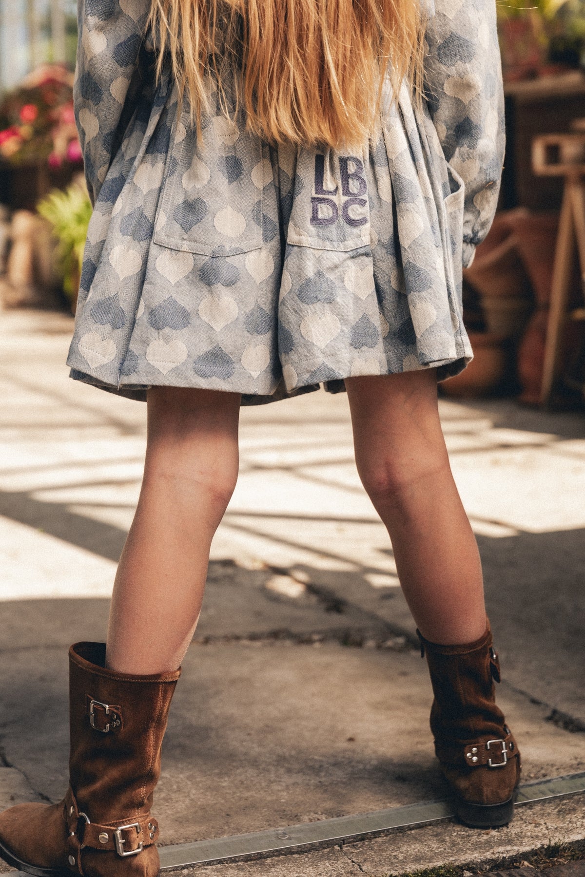 Lois skirt Blue denim light, Labo de colores