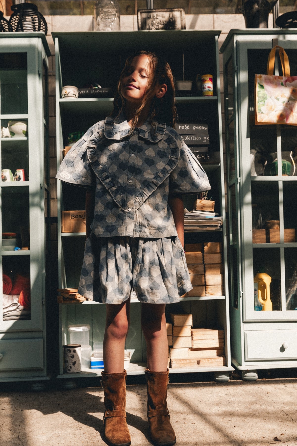 Lois skirt Blue denim light, Labo de colores