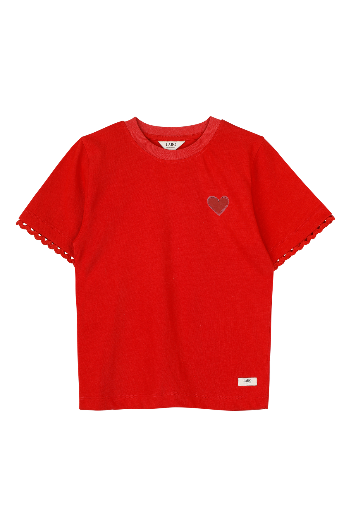 Lyla T-shirt red, Labo de colores