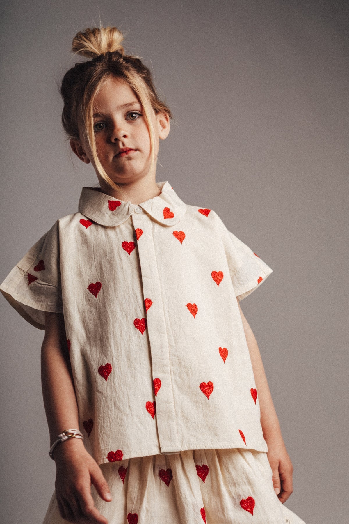 Lymee Blouse White hearts, Labo de colores