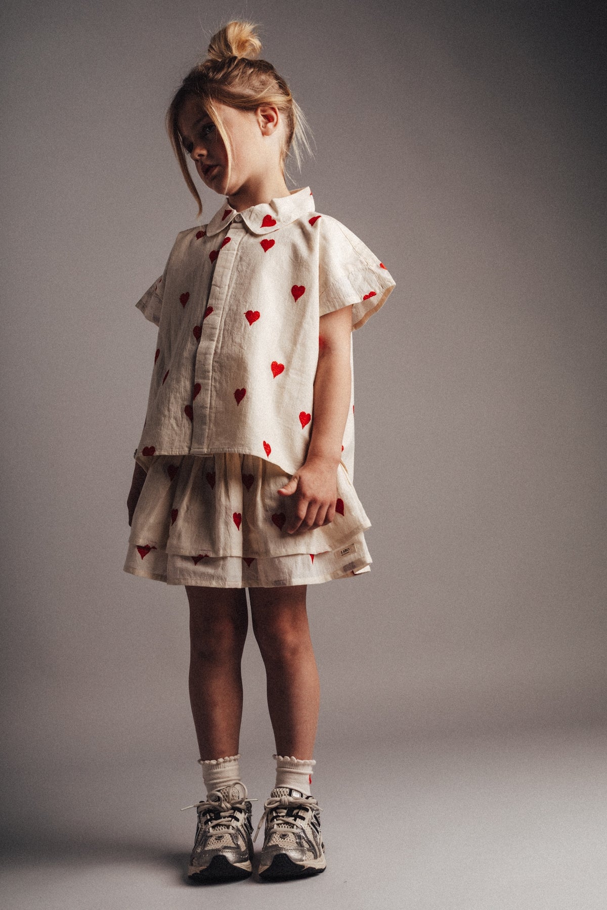 Lymee Blouse White hearts, Labo de colores