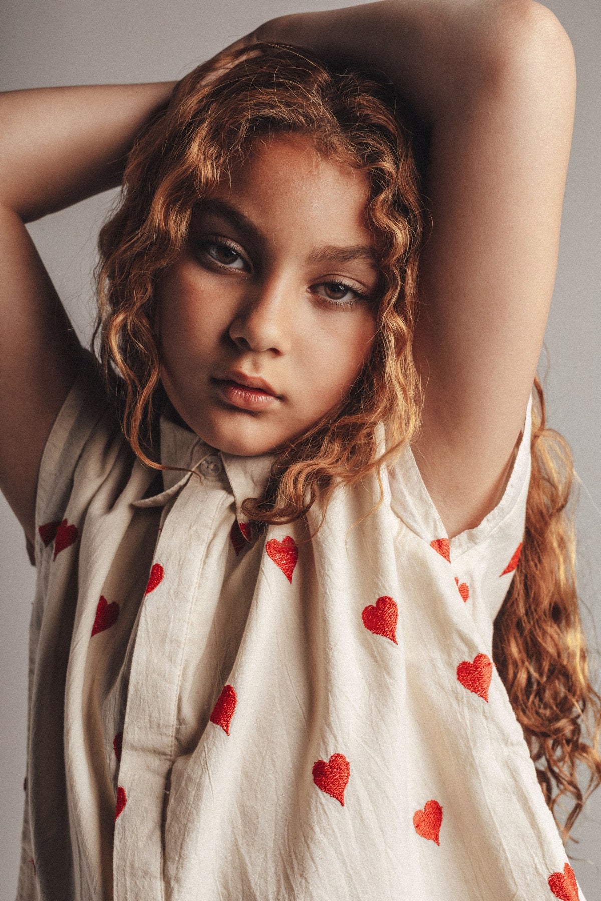 Lymee Blouse White hearts, Labo de colores